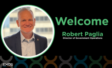 Welcome Robert Paglia, Director of Government Operations, to EXOS IT